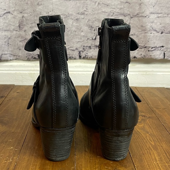 Rag & Bone size 40 US size 10 black leather Harper motorcycle boots - Picture 4 of 10